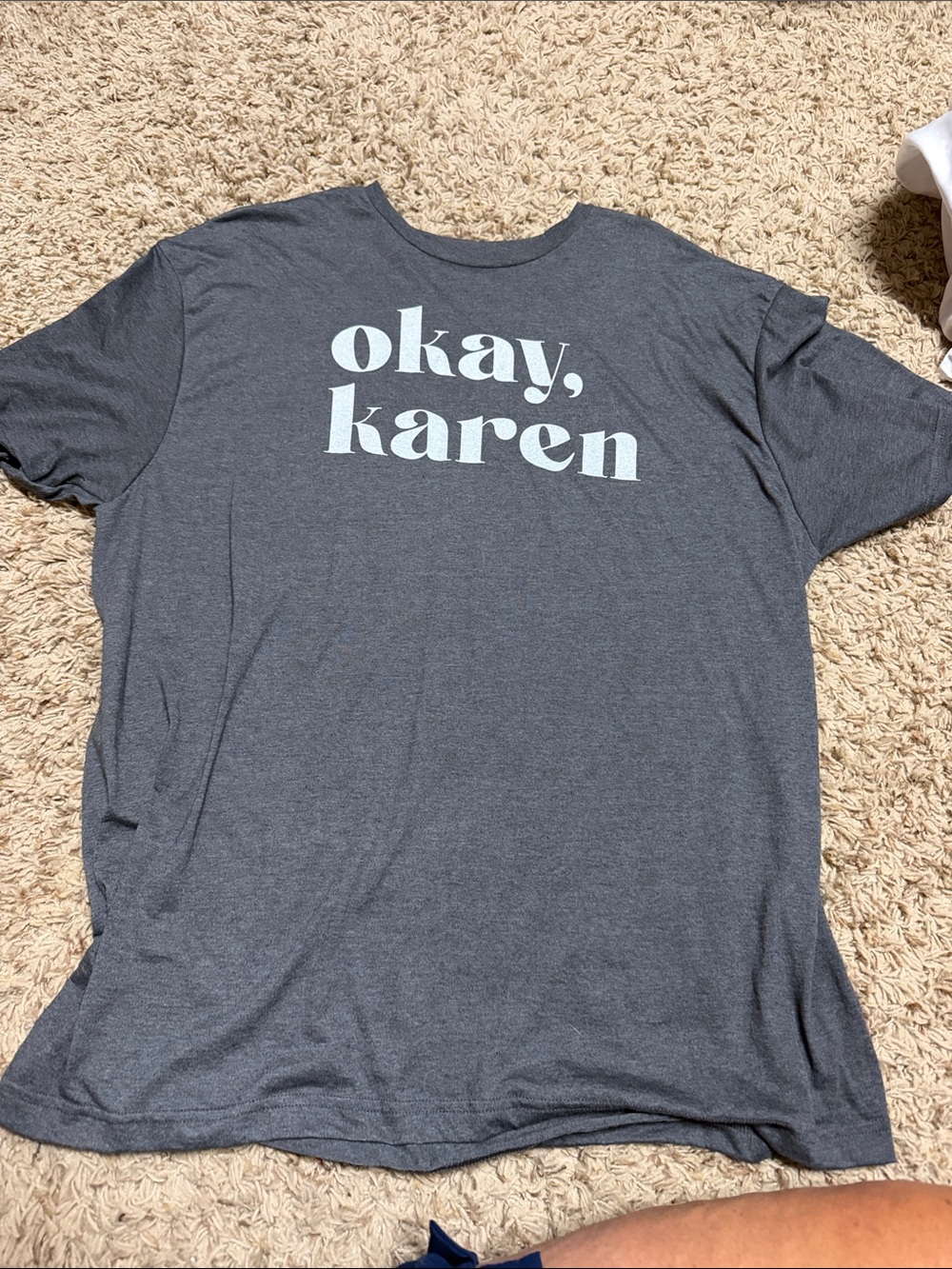 Okay, Karen Graphic Tee - Charcoal